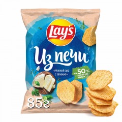 Чипсы Lays из печи нежный сыр с зеленью, 85г - фото 2