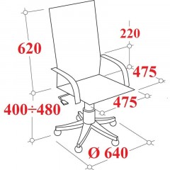 Кресло BN_Y_EChair-711 TPU к/з коричнев, хром Кресло BN_Y_EChair-711 TPU к/з коричнев, хром - фото 6