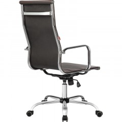 Кресло BN_Y_EChair-711 TPU к/з коричнев, хром - фото 7