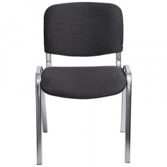 Стул FA_EChair Rio (ИЗО) хром, ткань серая C-38/ТК-2 - фото 2