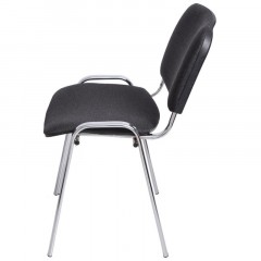 Стул FA_EChair Rio (ИЗО) хром, ткань серая C-38/ТК-2 - фото 3