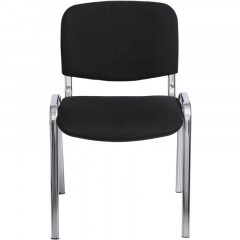 Стул FA_EChair Rio (ИЗО) хром, ткань чёрная С-11/ТК-1 - фото 2