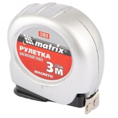 Рулетка Magnetic, 3 м х 16 мм, магнитный зацеп Matrix 31010 - фото 2