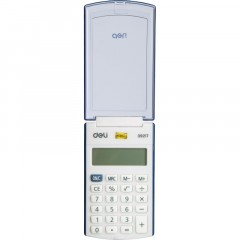 Калькулятор карманный Deli E39217, 8-р, батар., 102x61мм, синий Калькулятор карманный Deli E39217, 8-р, батар., 102x61мм, синий - фото 2
