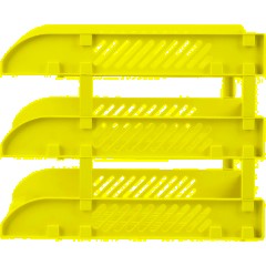 Лоток горизонтальный для бумаг Deli E9217Grey набор 3шт на металл.стерж сер - фото 8