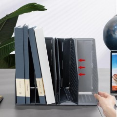Лоток вертикальный Deli 78996DGrey складной 4 отделения темно-серый Лоток вертикальный Deli 78996DGrey складной 4 отделения темно-серый - фото 4