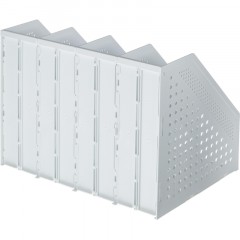 Лоток вертикальный Deli 78996Grey складной 4 отделения серый Лоток вертикальный Deli 78996Grey складной 4 отделения серый - фото 3