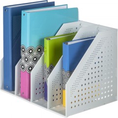 Лоток вертикальный Deli 78996Grey складной 4 отделения серый Лоток вертикальный Deli 78996Grey складной 4 отделения серый - фото 4