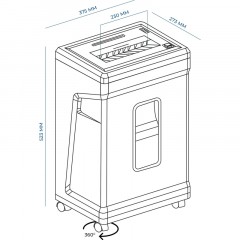 Шредер (уничтожитель) Гелеос УМ26-5, 5ур.секр., 9лист, 26л - фото 10