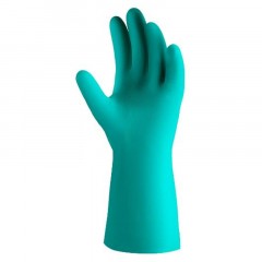 Перчатки нитриловые с хлопковым напылением JetaSafety JN711 цв.зеленый р.M Перчатки нитриловые с хлопковым напылением JetaSafety JN711 цв.зеленый р.M - фото 2