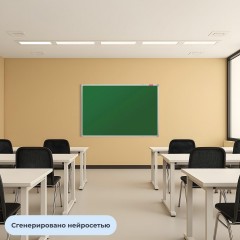 Доска меловая - магнитная зеленая 100х150 Attache Россия - фото 3