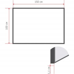 Доска текстильная для информ. 100х150 синяя Attache Россия - фото 2