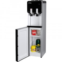 Кулер напольный ECOTRONIC M40-LCE black-silver со шкафчиком - фото 4