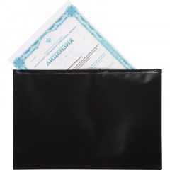 Папка-конверт на молнии zip Attache А4 5шт/уп черная Папка-конверт на молнии zip Attache А4 5шт/уп черная - фото 3