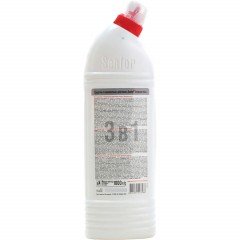 Средство для сантехники SANFOR Белизна гель 3в1, 1000гр - фото 3