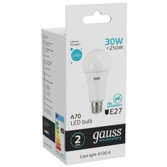 Лампа светодиодная Gauss Elementary 30W E27 A67 4100K 2360lm 73229 Лампа светодиодная Gauss Elementary 30W E27 A67 4100K 2360lm 73229 - фото 4