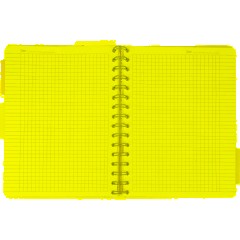 Бизнес-тетрадь 120л,клетка,А5 Flora 1,пласт.обл,серебр.спир,3раздел,линейка - фото 6