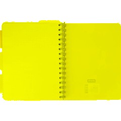 Бизнес-тетрадь 120л,клетка,А5 Flora 1,пласт.обл,серебр.спир,3раздел,линейка - фото 10