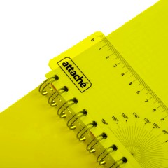 Бизнес-тетрадь 120л,клетка,А5 Flora 1,пласт.обл,серебр.спир,3раздел,линейка - фото 12