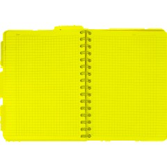 Бизнес-тетрадь 120л,клетка,А5 Flora 2,пласт.обл,серебр.спир,3раздел,линейка - фото 6