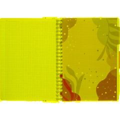 Бизнес-тетрадь 120л,клетка,А4 Flora 1,пласт.обл,серебр.спир,3раздел,линейка - фото 7