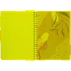 Бизнес-тетрадь 120л,клетка,А4 Flora 1,пласт.обл,серебр.спир,3раздел,линейка - фото 9