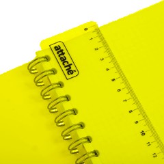 Бизнес-тетрадь 120л,клетка,А4 Flora 1,пласт.обл,серебр.спир,3раздел,линейка - фото 12