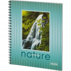 Тетрадь общая Attache,80л,клет,А5,спир,обл.мел.карт - фото 2