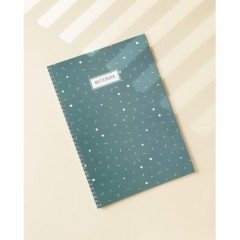 Бизнес-тетрадь Flakes blue обложка УФ лак, спираль, А4, 48л, клетка Бизнес-тетрадь Flakes blue обложка УФ лак, спираль, А4, 48л, клетка - фото 4