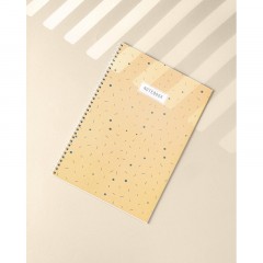 Бизнес-тетрадь Flakes yellow обложка УФ лак, спираль, А4, 48л, клетка Бизнес-тетрадь Flakes yellow обложка УФ лак, спираль, А4, 48л, клетка - фото 4
