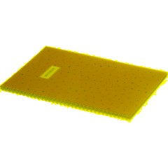 Бизнес-тетрадь Flakes yellow обложка УФ лак, спираль, А4, 48л, клетка - фото 4