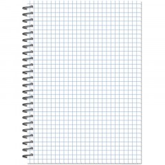 Бизнес-тетрадь Мозаика красная обложка УФ лак, спираль, А5, 80л, клетка - фото 2