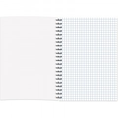 Бизнес-тетрадь Мозаика красная обложка УФ лак, спираль, А5, 80л, клетка - фото 3