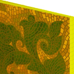 Бизнес-тетрадь Мозаика красная обложка УФ лак, спираль, А5, 80л, клетка - фото 3