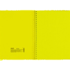 Бизнес-тетрадь Мозаика красная обложка УФ лак, спираль, А5, 80л, клетка - фото 5