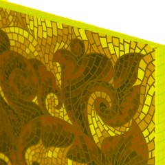 Бизнес-тетрадь Мозаика зеленая обложка УФ лак, спираль, А5, 80л, клетка - фото 3