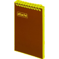 Блокнот на спирали А6 60л. ATTACHE,т.-зеленый, блок 60г, обложка 215г - фото 2