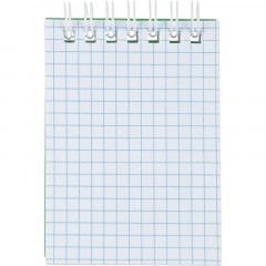 Блокнот на спирали А7 60л. ATTACHE,т.-зеленый, блок 60г, обложка 215г - фото 2