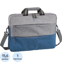 Сумка для ноутбука 15.6, Continent, серо-синий, CC-212 Blue