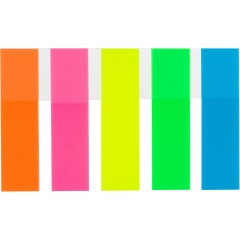 Клейкие закладки пласт. 5цв.по 20л. 12ммх45 Attache &#039;030951023 - фото 2