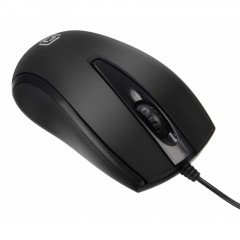 Мышь компьютерная Oklick 325M черный оптическая (1000dpi) USB (2but) - фото 2