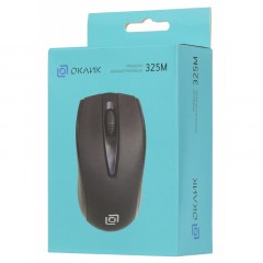 Мышь компьютерная Oklick 325M черный оптическая (1000dpi) USB (2but) - фото 6