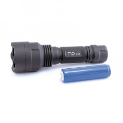 Фонарь ручной ЯРКИЙ ЛУЧ T10 v.2 CREE XP-G2 3реж акк - фото 2