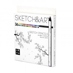 Карандаши цветные SKETCH&ART 4 мм, 36 30-0116 Карандаши цветные SKETCH&ART 4 мм, 36 30-0116 - фото 2