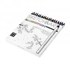 Карандаши цветные SKETCH&ART 4 мм, 36 30-0116 Карандаши цветные SKETCH&ART 4 мм, 36 30-0116 - фото 3
