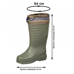 Сапоги мужские Тритон цв. олива ЭВА р.45-46 - фото 6