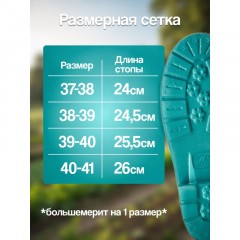 Сапоги женские Аврора цв. изумрудный ЭВА р.37-38 Сапоги женские Аврора цв. изумрудный ЭВА р.37-38 - фото 8