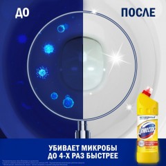 Средство для сантехники ДОМЕСТОС универсальное Лимонная свежесть 1л Средство для сантехники ДОМЕСТОС универсальное Лимонная свежесть 1л - фото 4