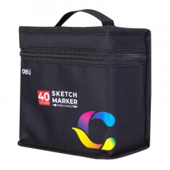 Набор маркеров для скетчинга Deli 40цв, двухстор., E70806-40 Набор маркеров для скетчинга Deli 40цв, двухстор., E70806-40 - фото 5