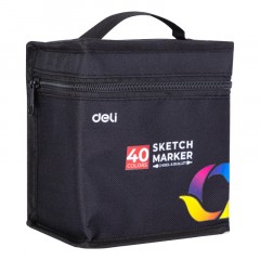 Набор маркеров для скетчинга Deli 40цв, двухстор., E70806-40 Набор маркеров для скетчинга Deli 40цв, двухстор., E70806-40 - фото 6